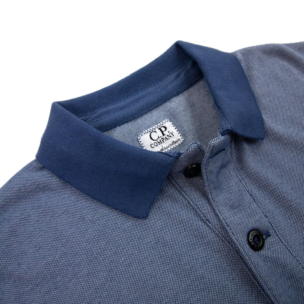 Cp Company Undersixteen Logo S/s Polo Shirt Sky Blue 875