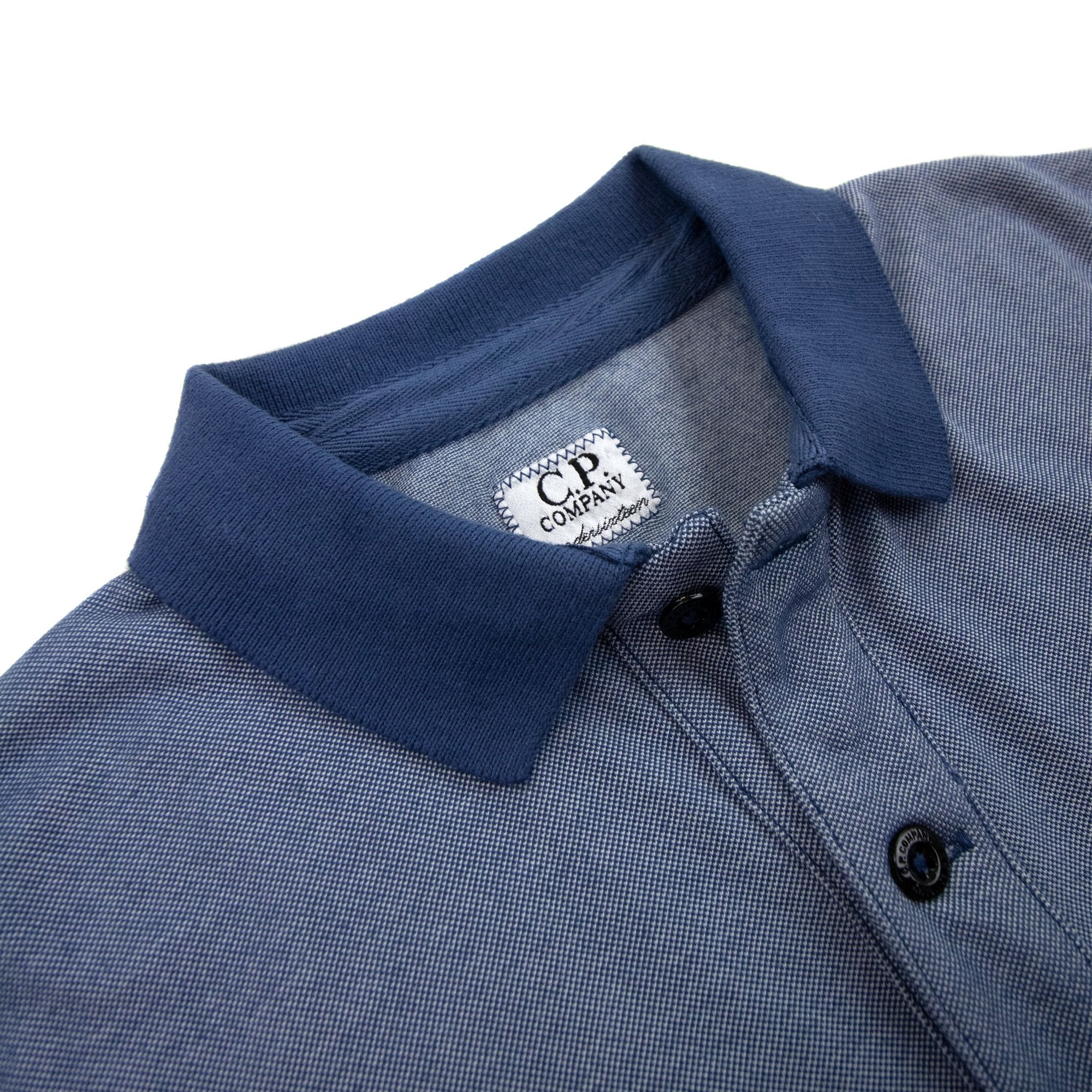 Cp Company Undersixteen Logo S/s Polo Shirt Sky Blue 875