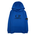 Cp Company Undersixteen Arm Lens Logo Hoodied Sweatshirt Blue 864