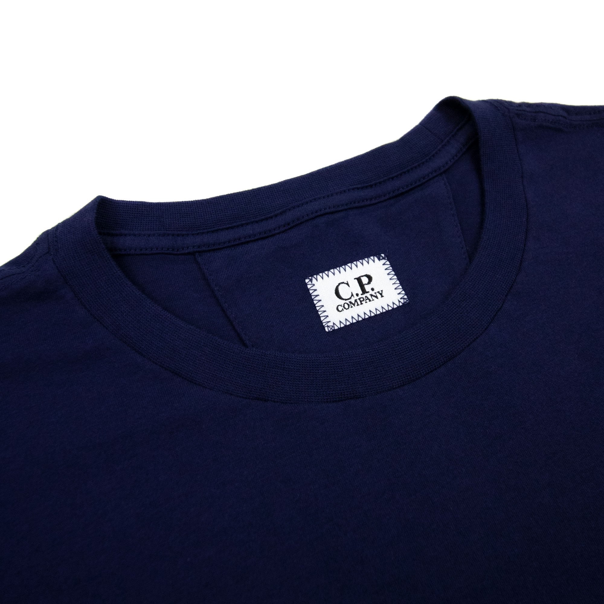 Cp Company 30/1 Large Logo T Shirt Medieval Blue 868