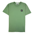 Stone Island Patch Logo Crew Neck Tshirt Green V0055