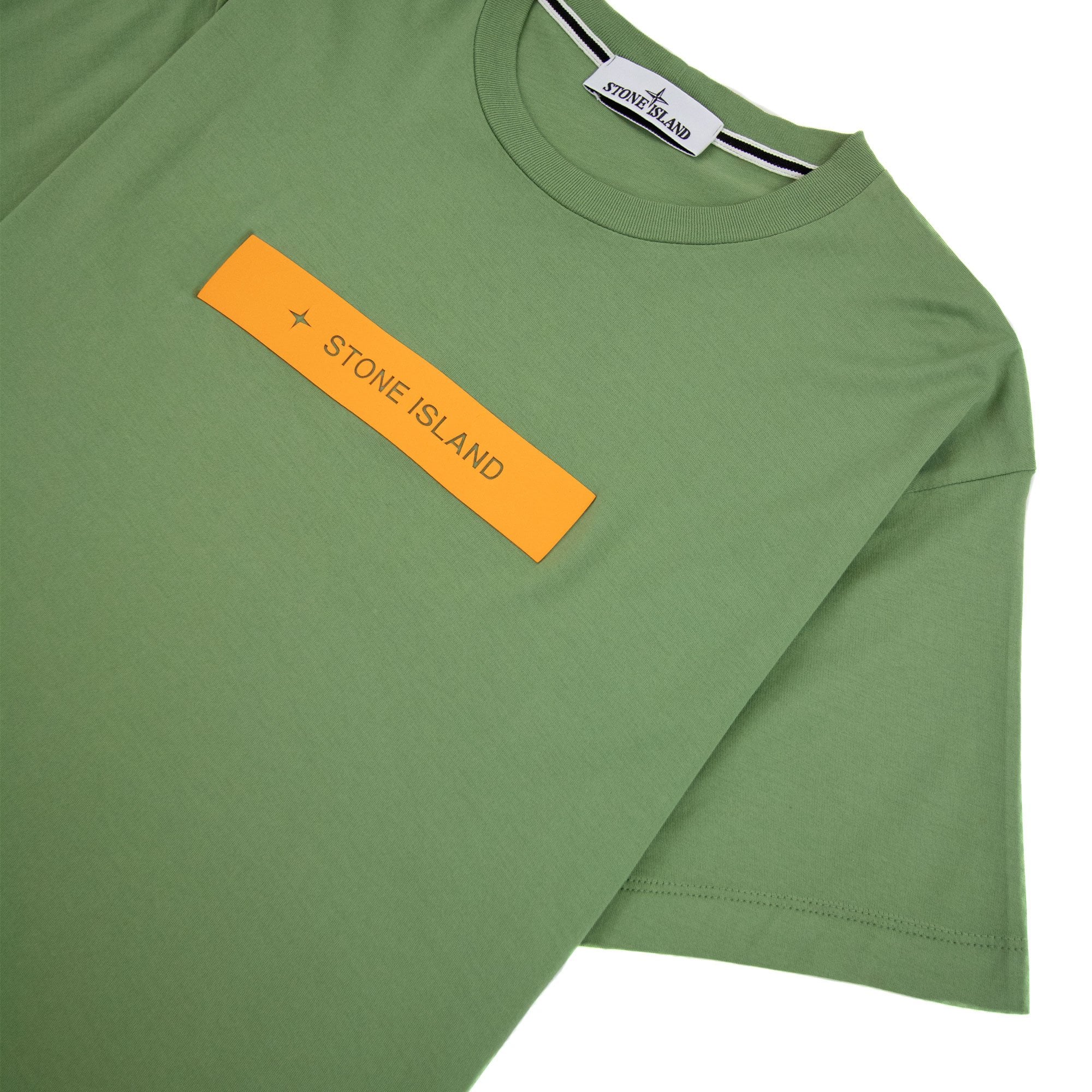 Stone Island Ns82 Micro Graphic Two Print T Shirt Sage V0055
