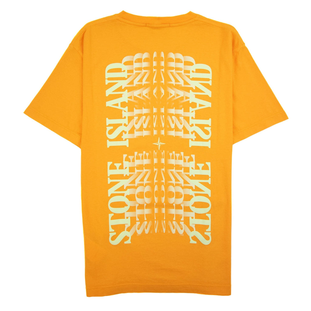 Stone Island 2ns86 Graphic Letter T-shirt Orange V0032