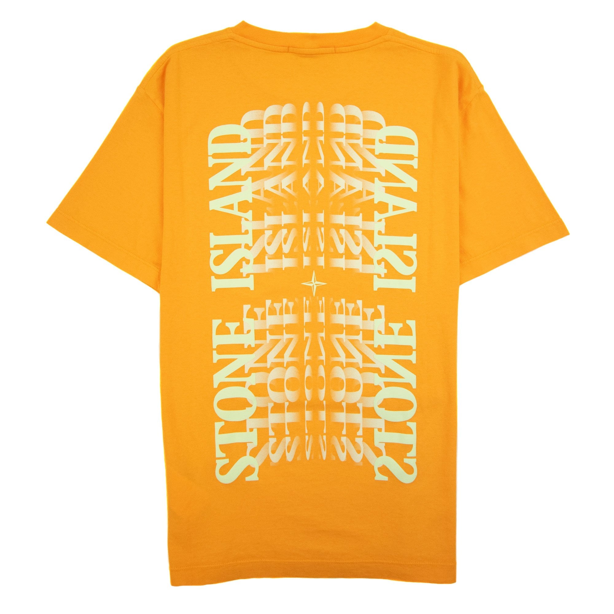 Stone Island 2ns86 Graphic Letter T-shirt Orange V0032