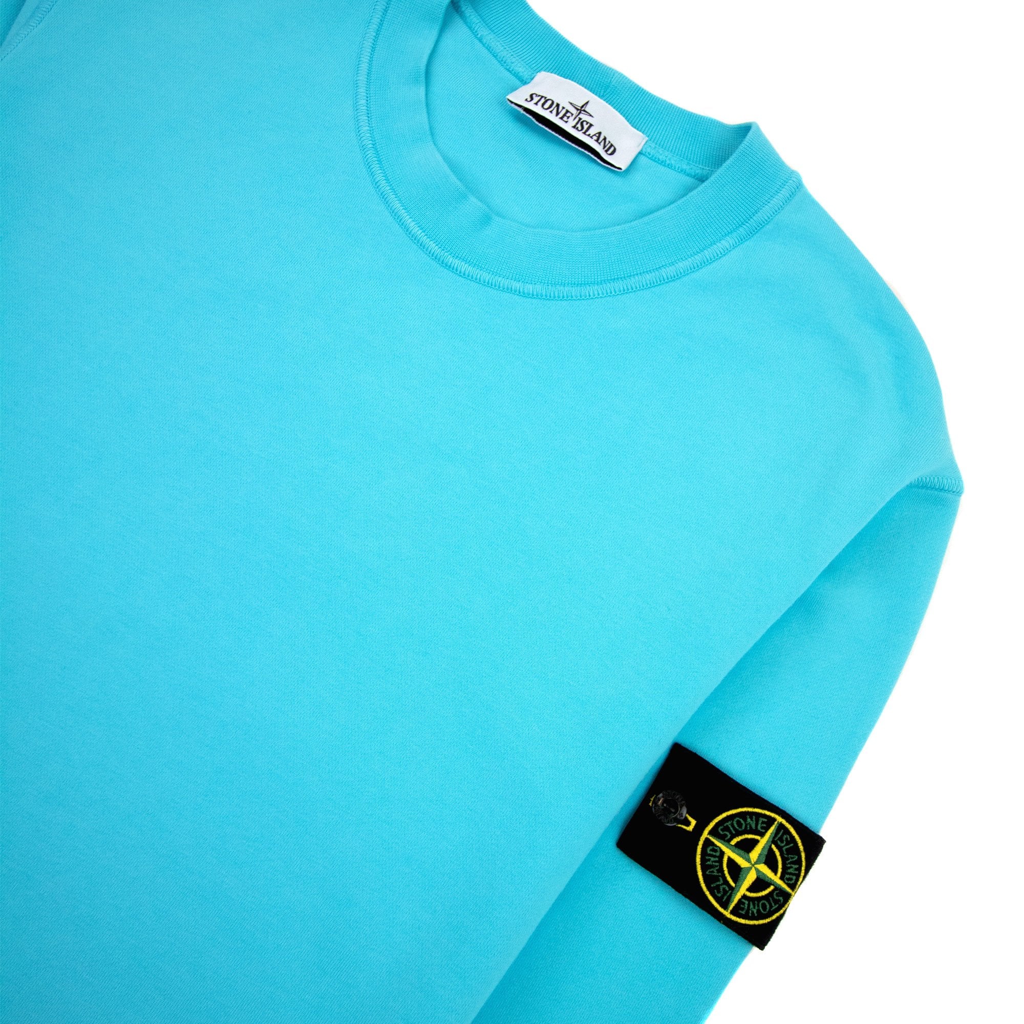 Stone Island 63051 Crewneck Sweatshirt Turquoise