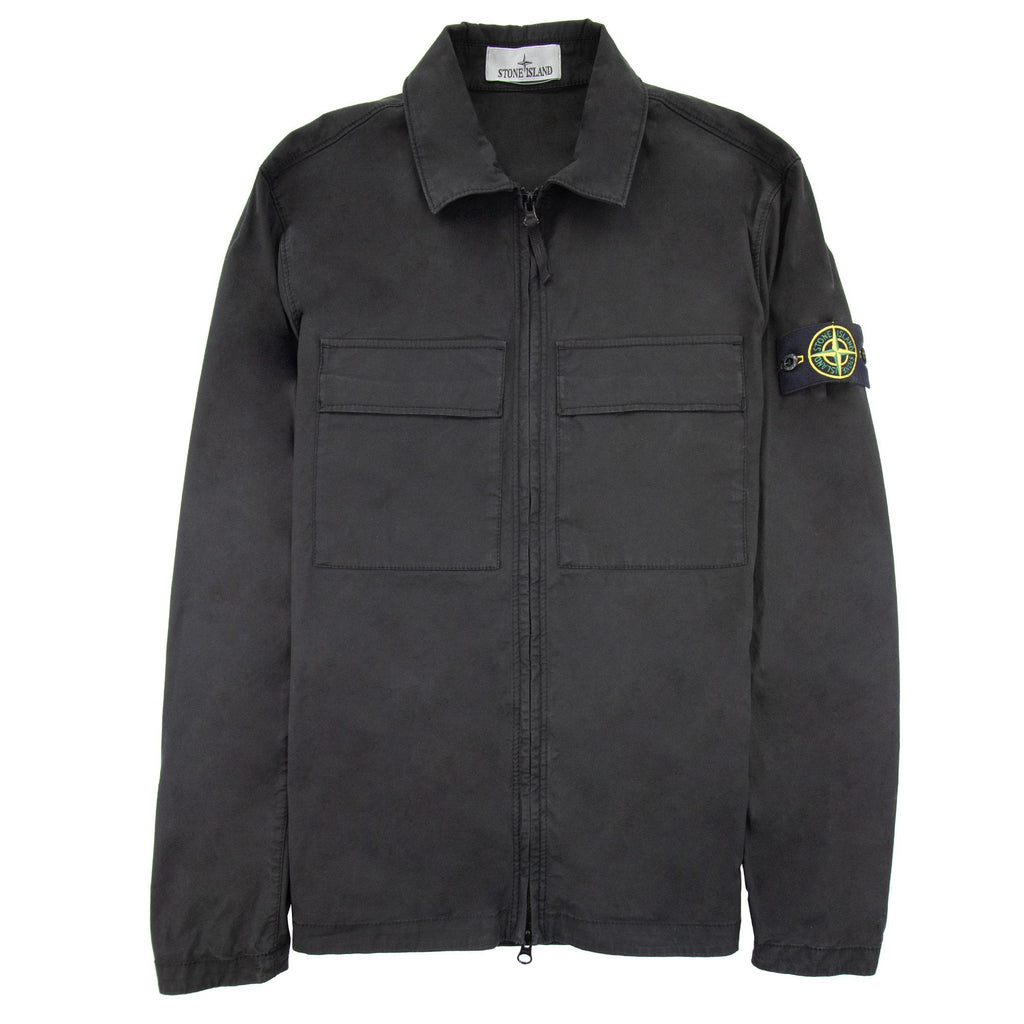 Stone Island 10210 Supima Cotton Shirt Black V0029