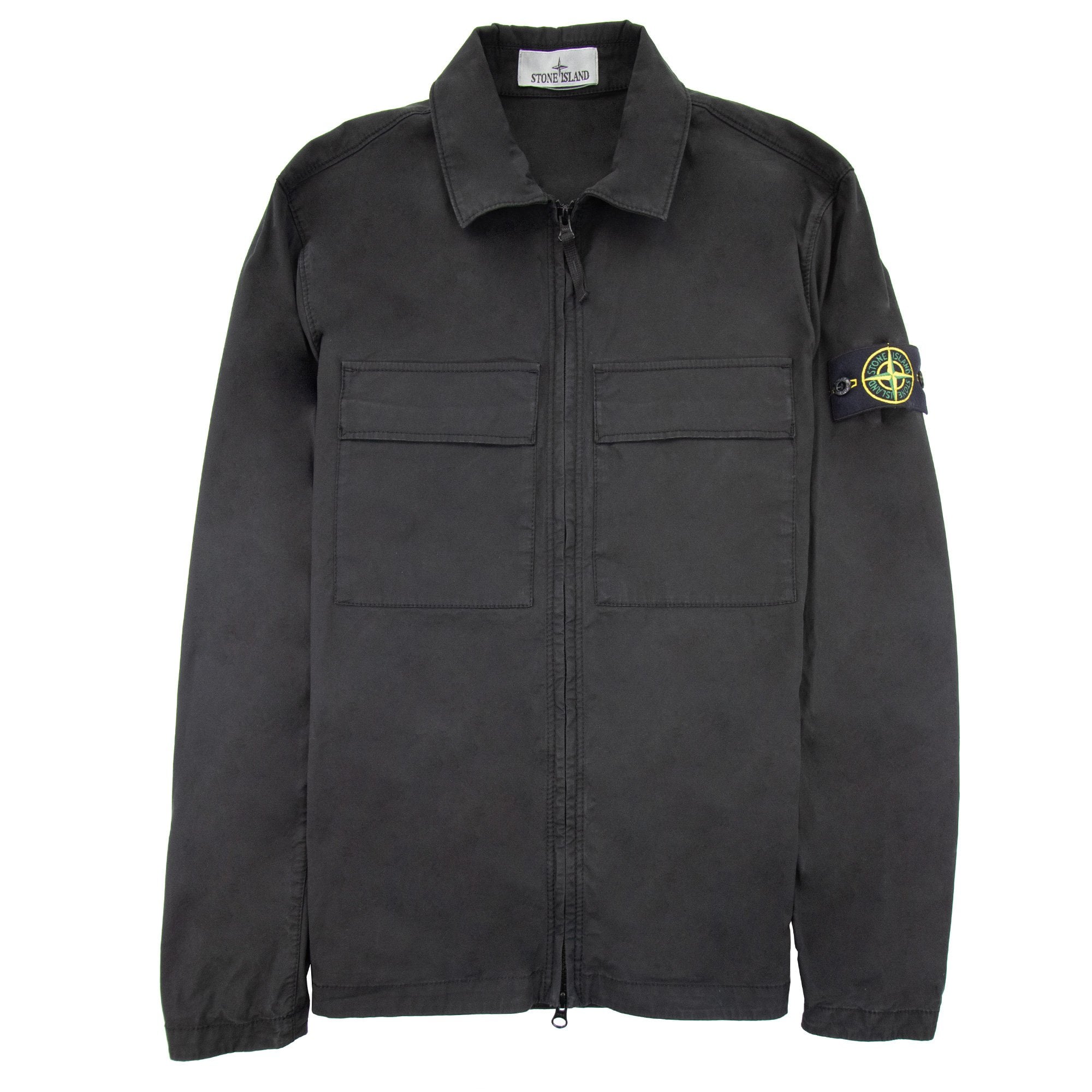 Stone Island 10210 Supima Cotton Shirt Black V0029