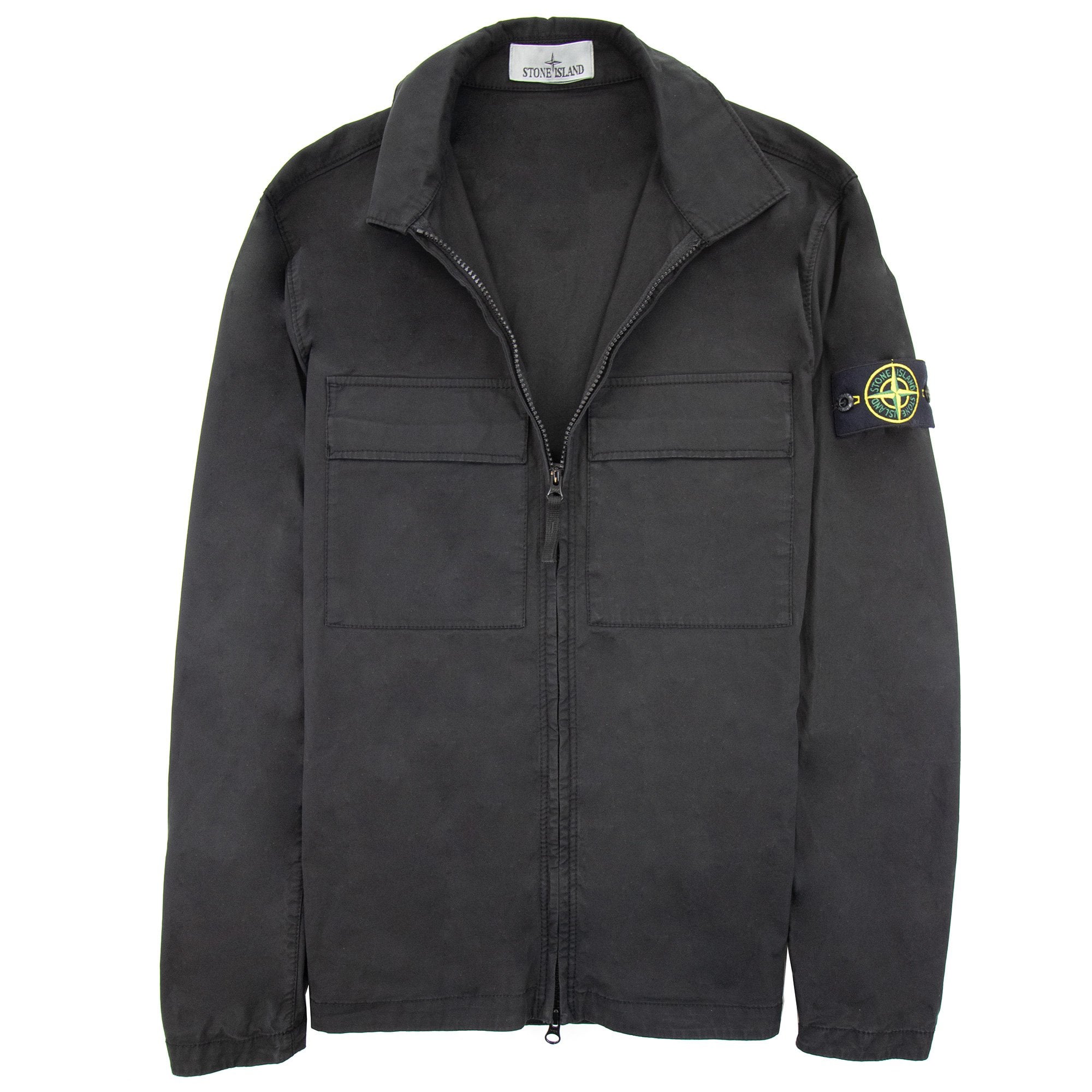 Stone Island 10210 Supima Cotton Shirt Black V0029
