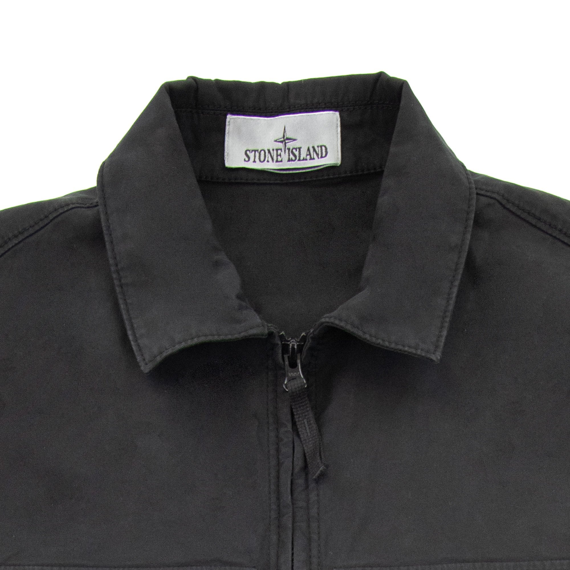 Stone Island 10210 Supima Cotton Shirt Black V0029