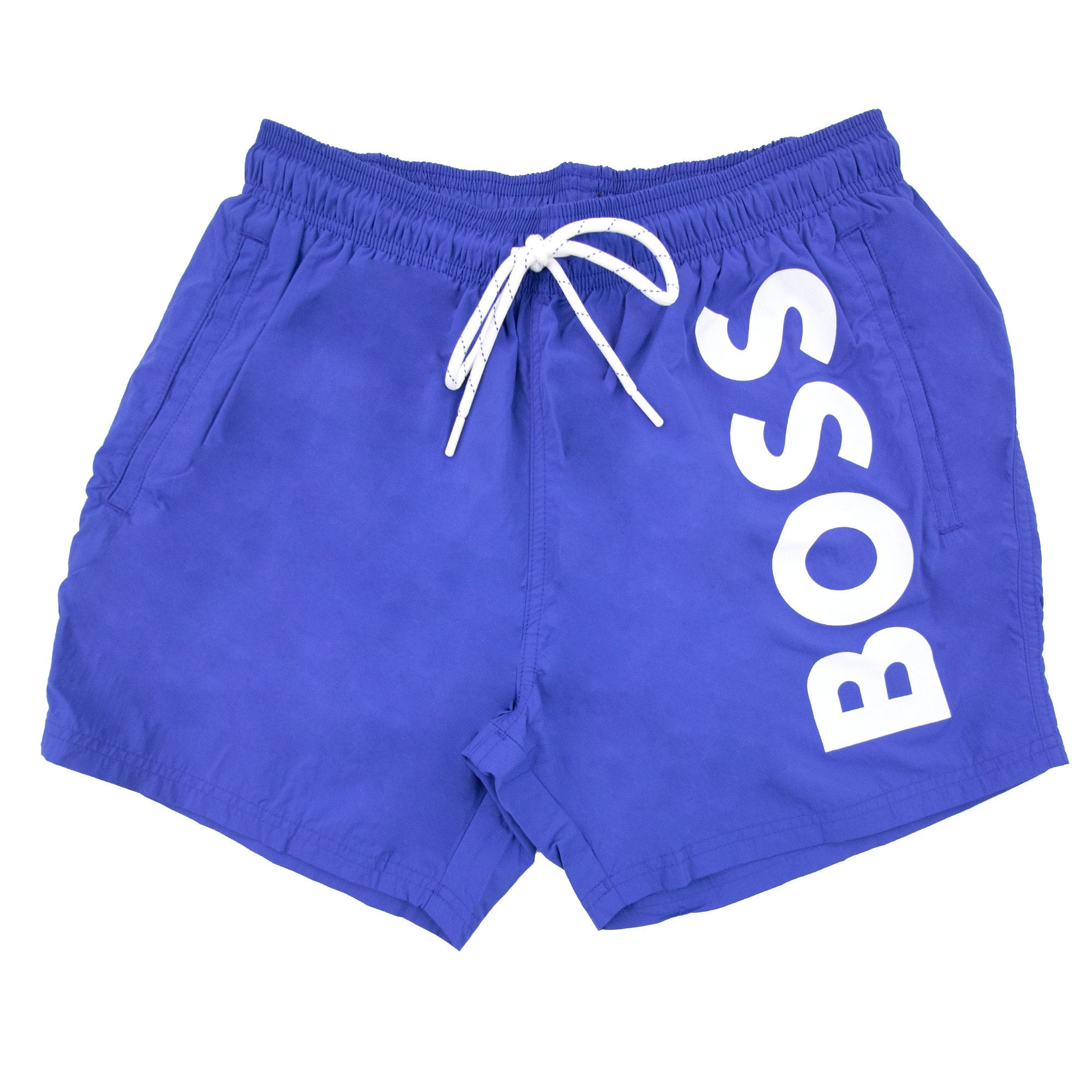 Hugo Boss Octopus Large Logo Print Shorts Blue 433