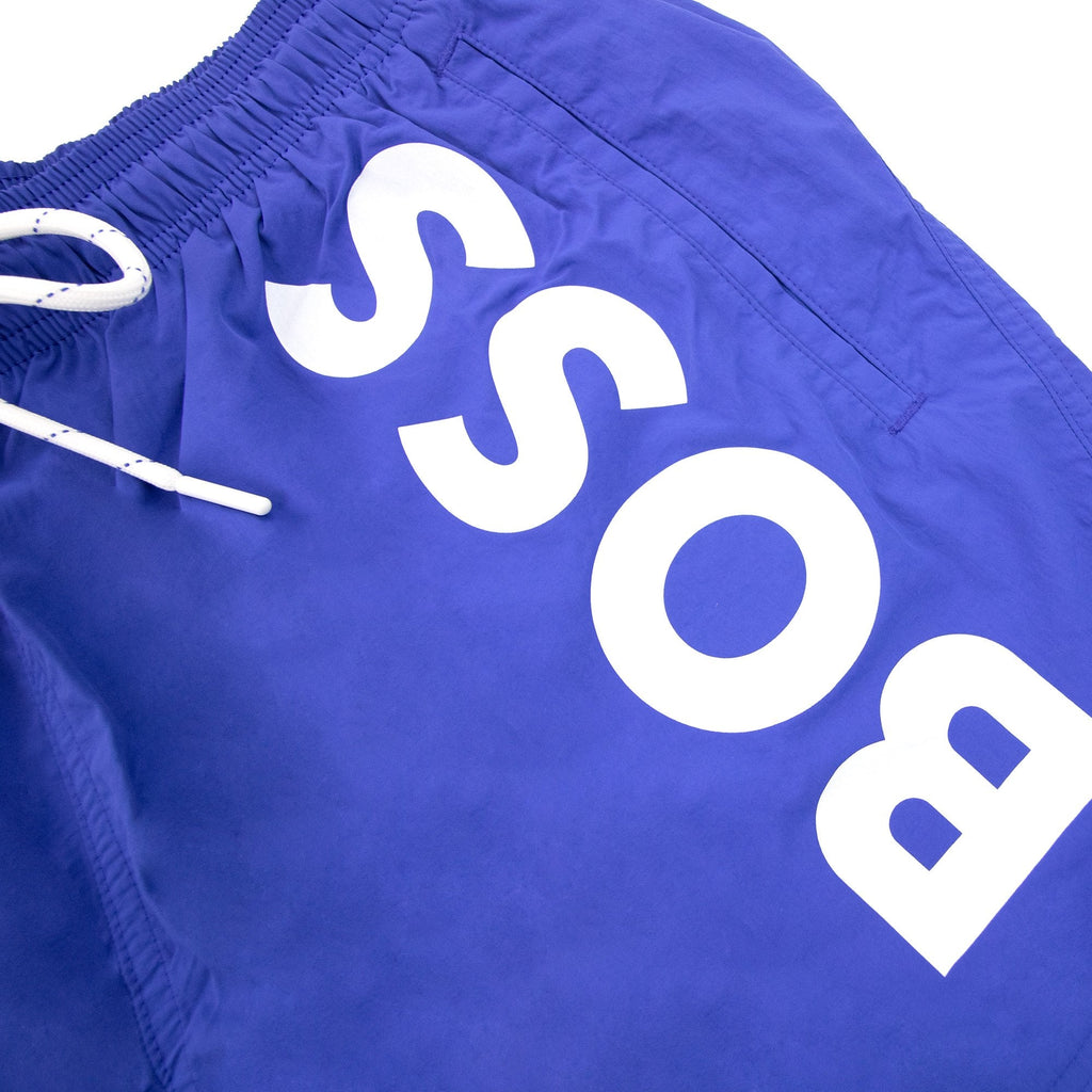 Hugo Boss Octopus Large Logo Print Shorts Blue 433