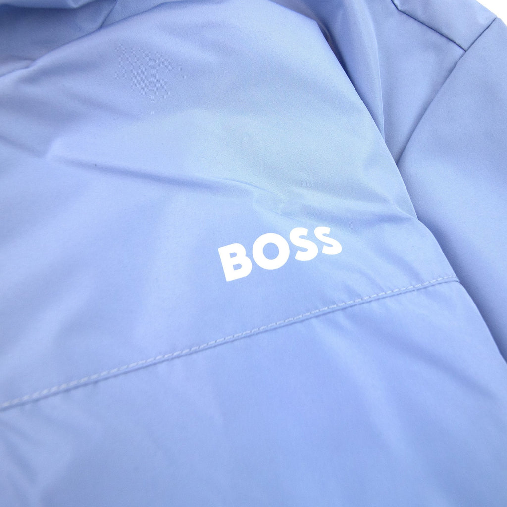 Hugo Boss Kids Logo Wind Breaker Jacket Pale Blue 77a