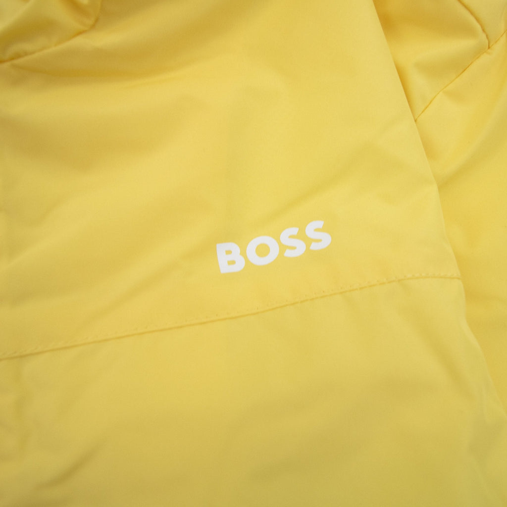 Hugo Boss Kids Logo Wind Breaker Jacket Yellow 528