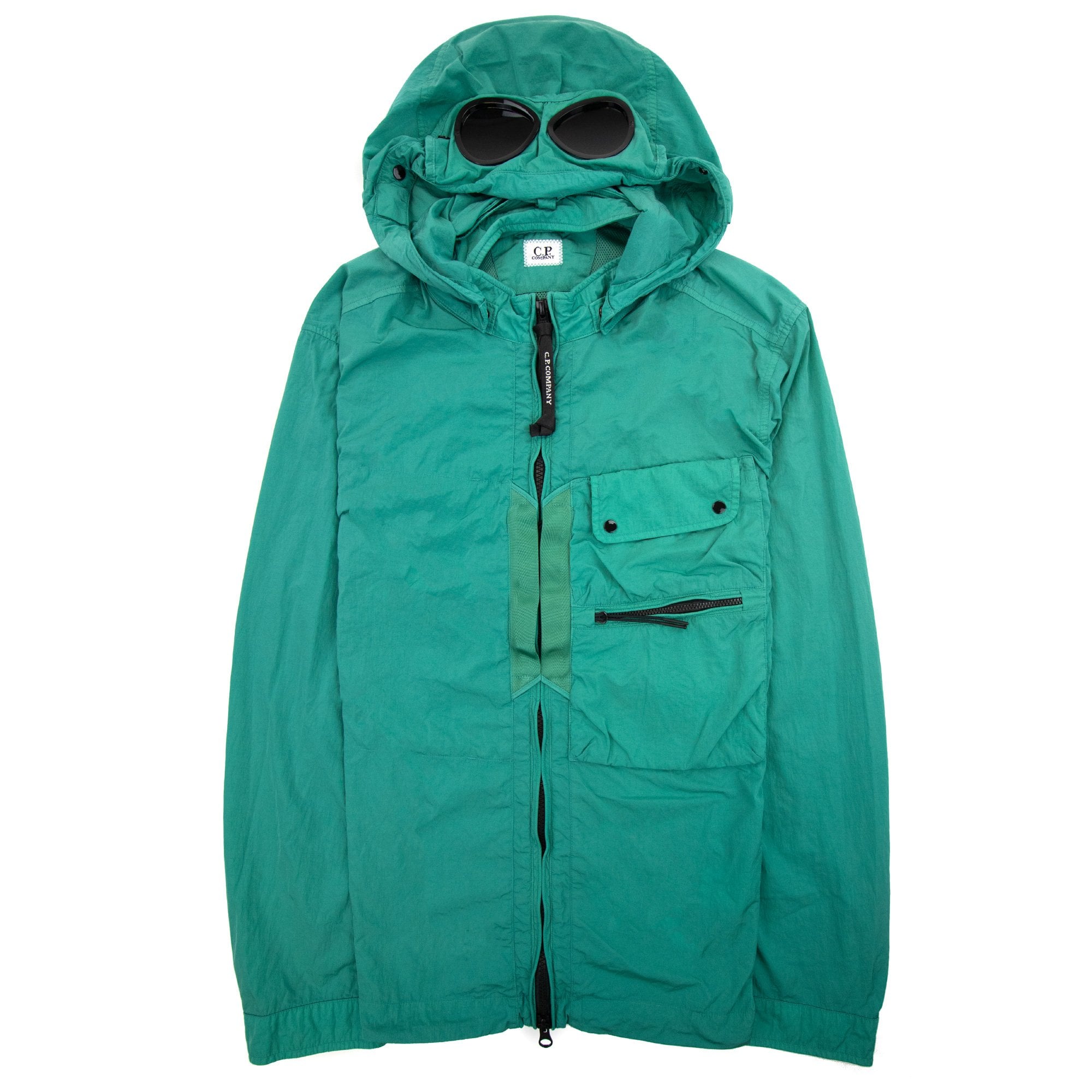 Cp Company Chrome-r Goggle Overshirt Frosty Green 673