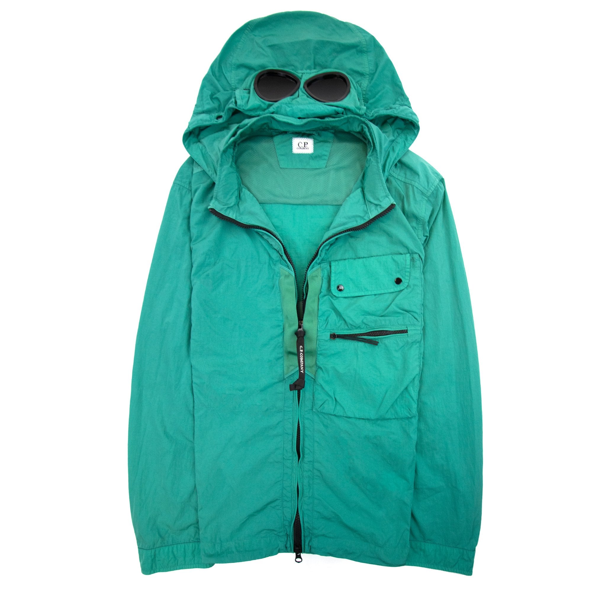 Cp Company Chrome-r Goggle Overshirt Frosty Green 673