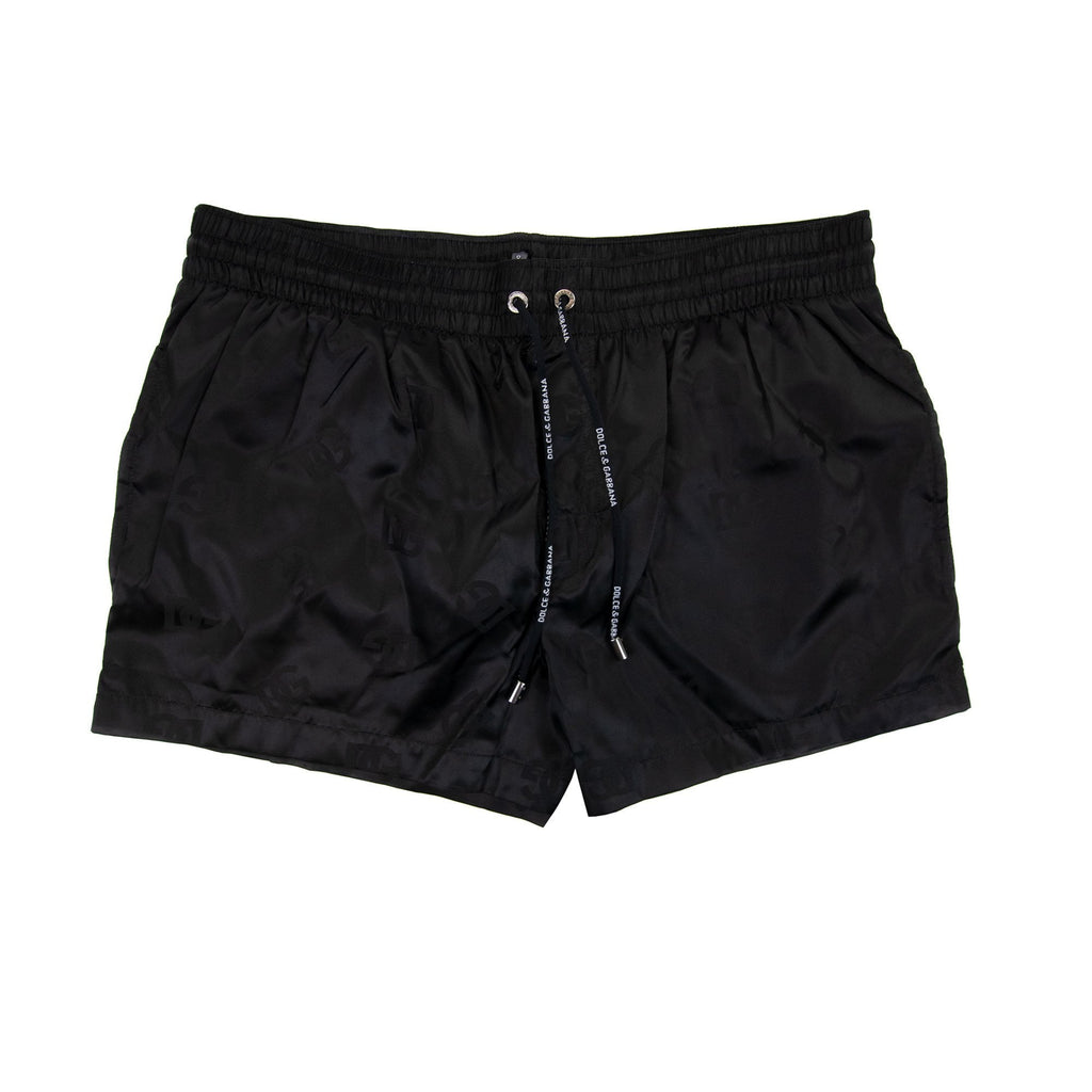 Dolce & Gabbana Dg Monogram Swim Trunks Black N0000