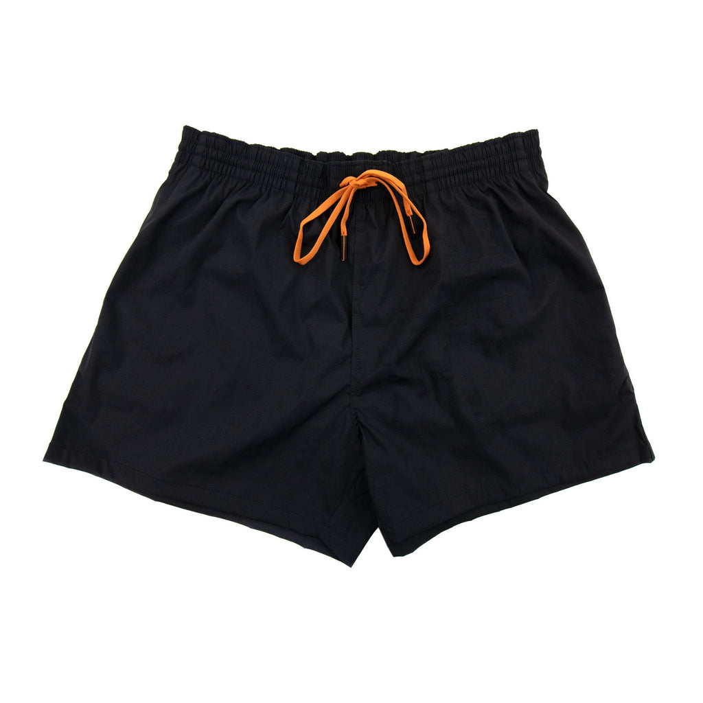 Fendi Hidras Logo Nylon Swim Short Black/papaya