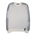 Fendi Shaded Ff Logo Knitted Jumper Naturale Blue