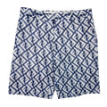 Fendi Linen Ff Chine Shorts Blue