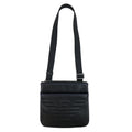 Emporio Armani Embossed Leather Crossbody Bag Black