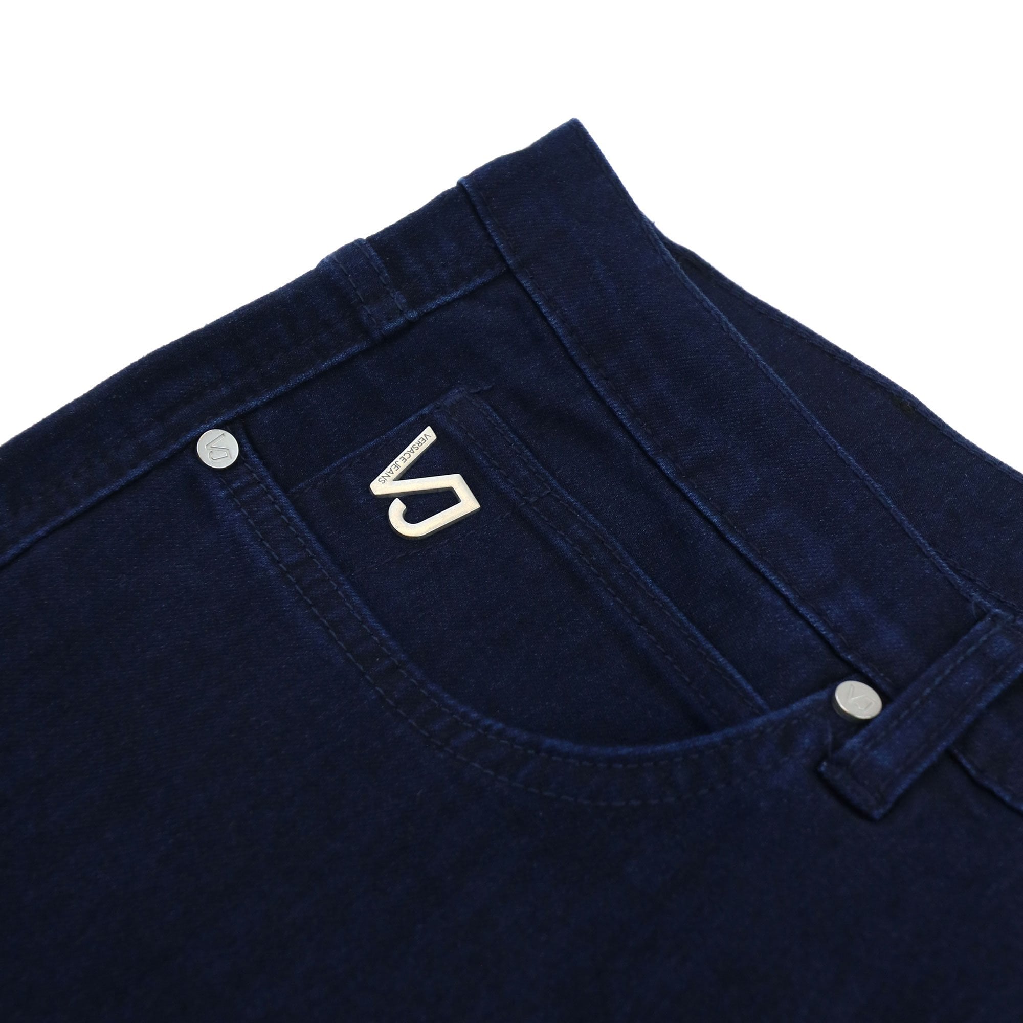 Versace Jeans Vj 5 Pocket Stretch Slim Fit Jean Denim Blue