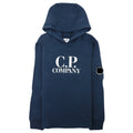 Cp Company Undersixteen Arm Lens Logo Hoodied Sweatshirt Navy 888