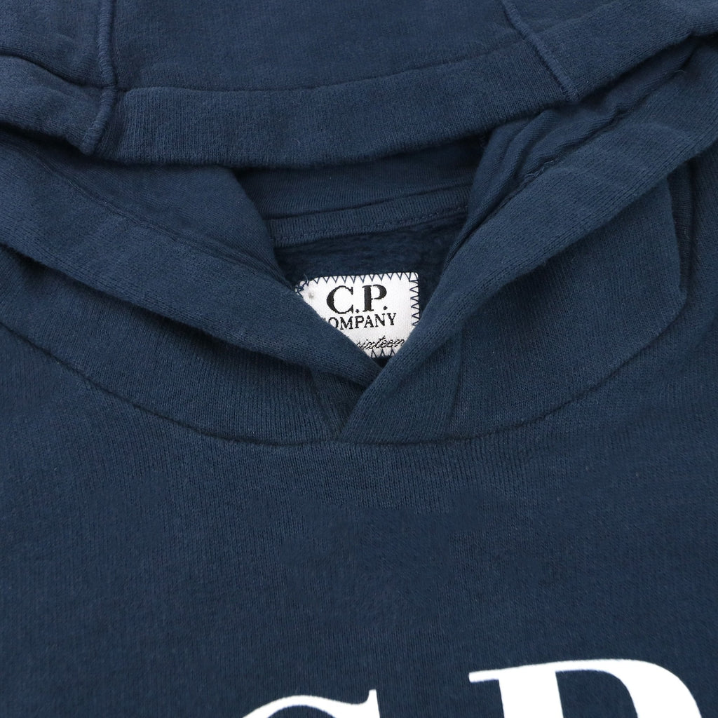 Cp Company Undersixteen Arm Lens Logo Hoodied Sweatshirt Navy 888