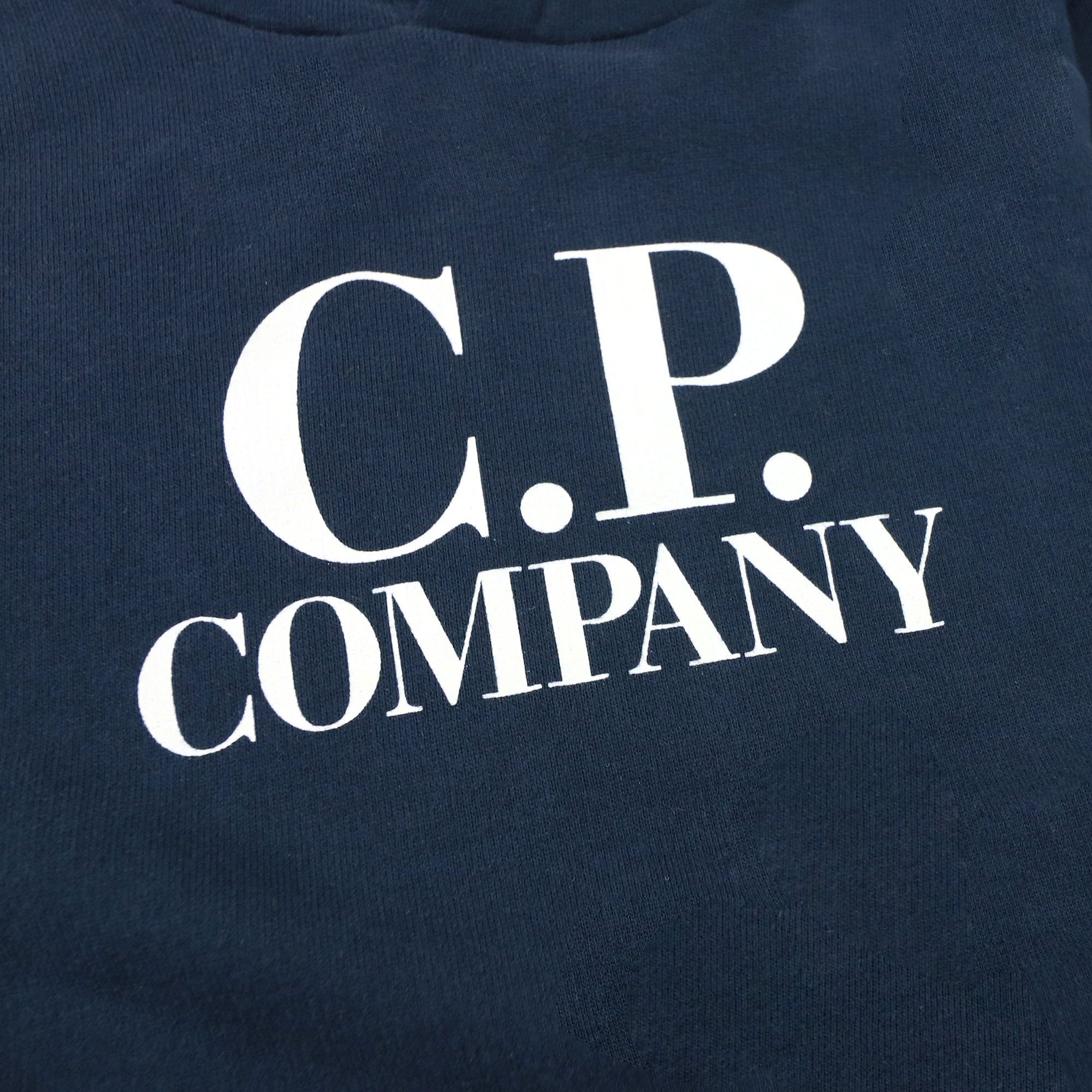 Cp Company Undersixteen Arm Lens Logo Hoodied Sweatshirt Navy 888