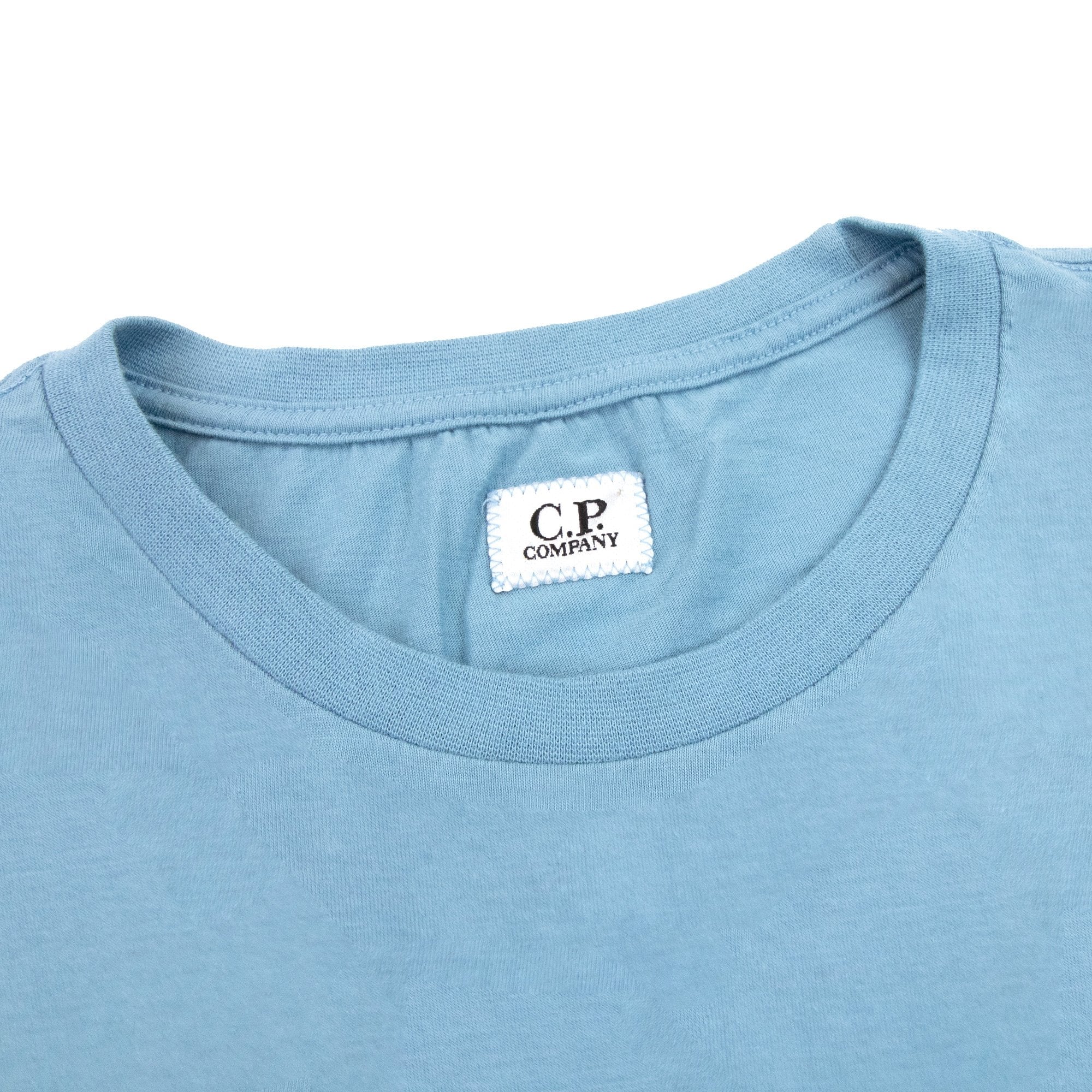 Cp Company Lens Print Pocket Tee Sky Blue