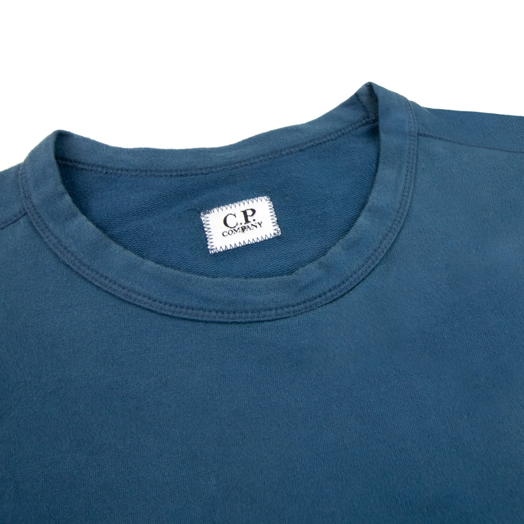 Cp Company Light Weight Classic Crewneck Sweatshirt Turquoise