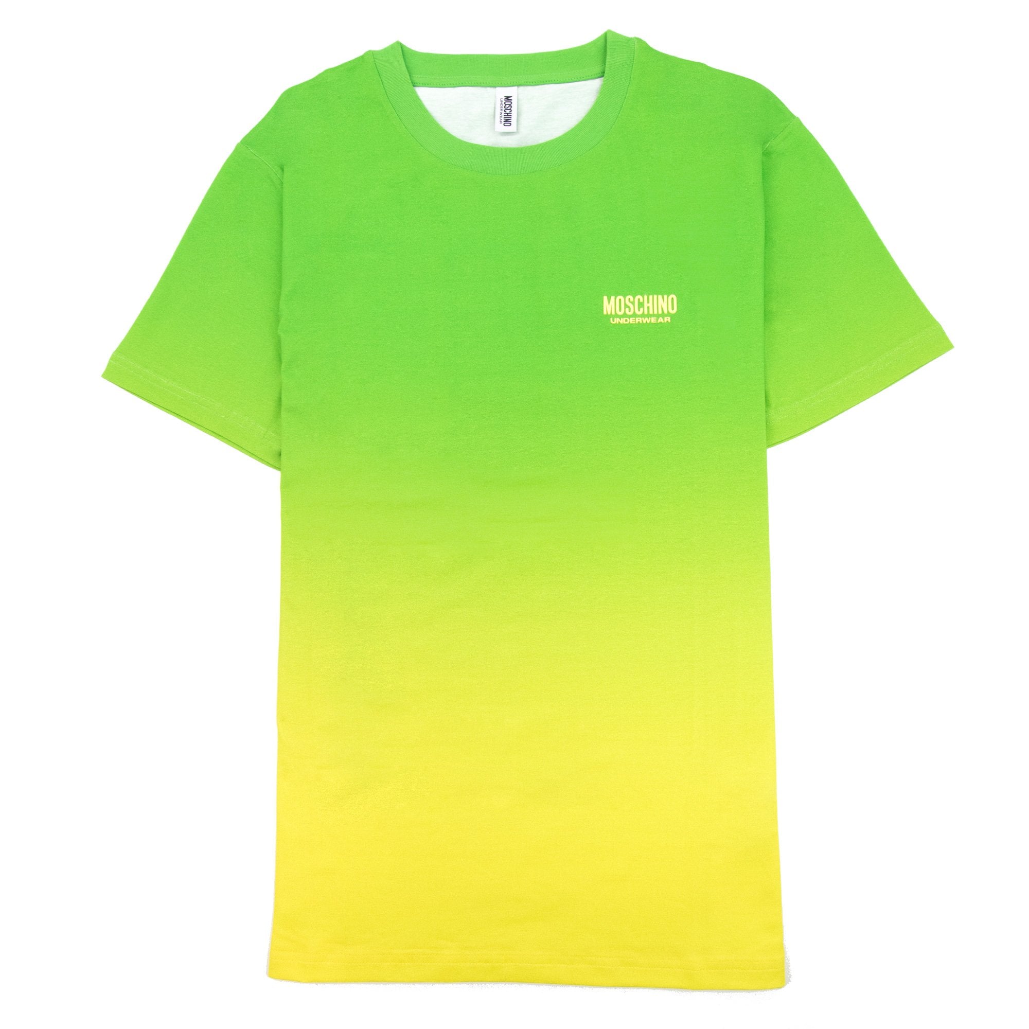 Moschino Underwear Logo Tape Lounge T Shirt Green/yellow