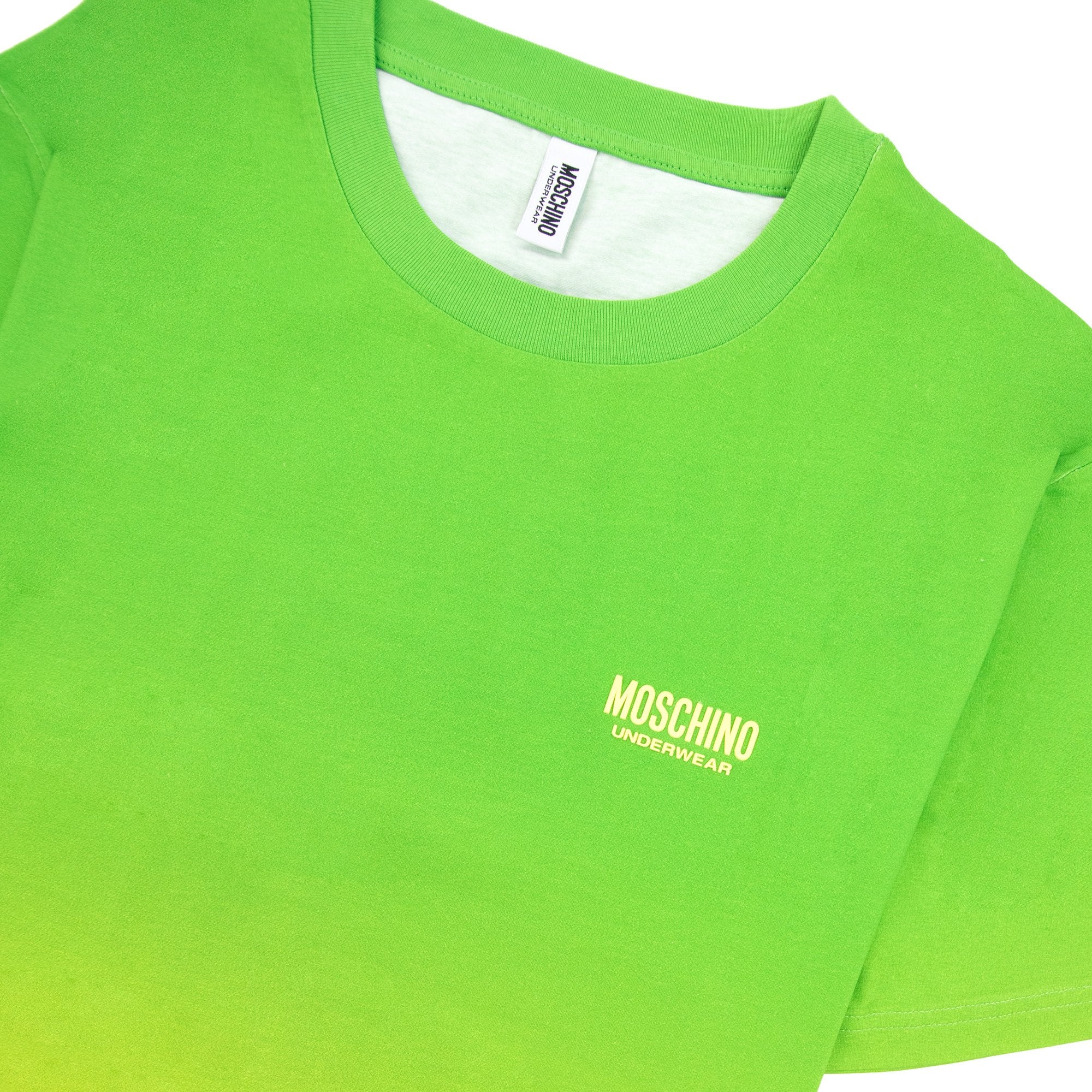 Moschino Underwear Logo Tape Lounge T Shirt Green/yellow