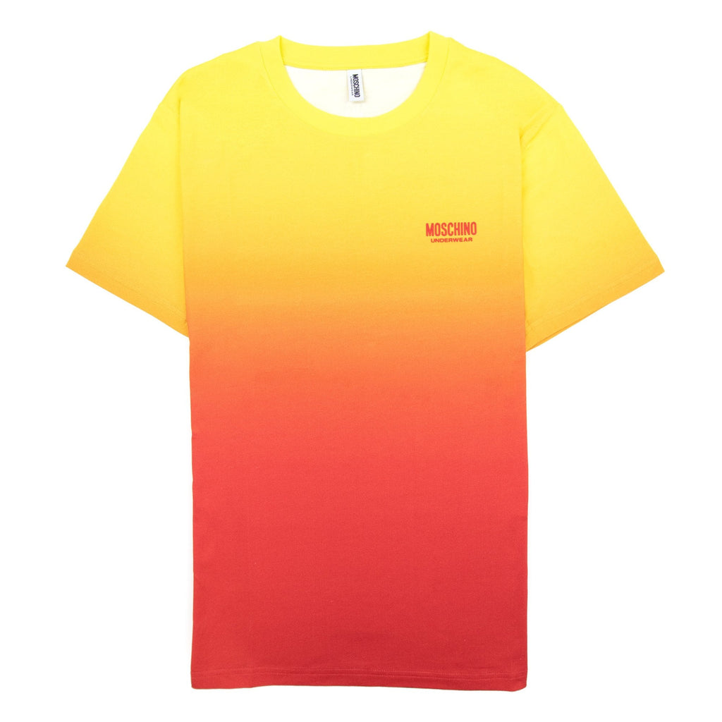 Moschino Underwear Logo Tape Lounge T Shirt Yellow/red