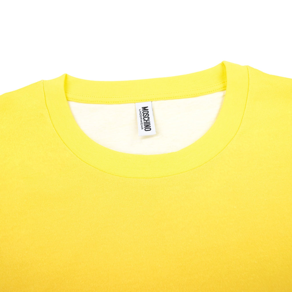 Moschino Underwear Logo Tape Lounge T Shirt Yellow/red