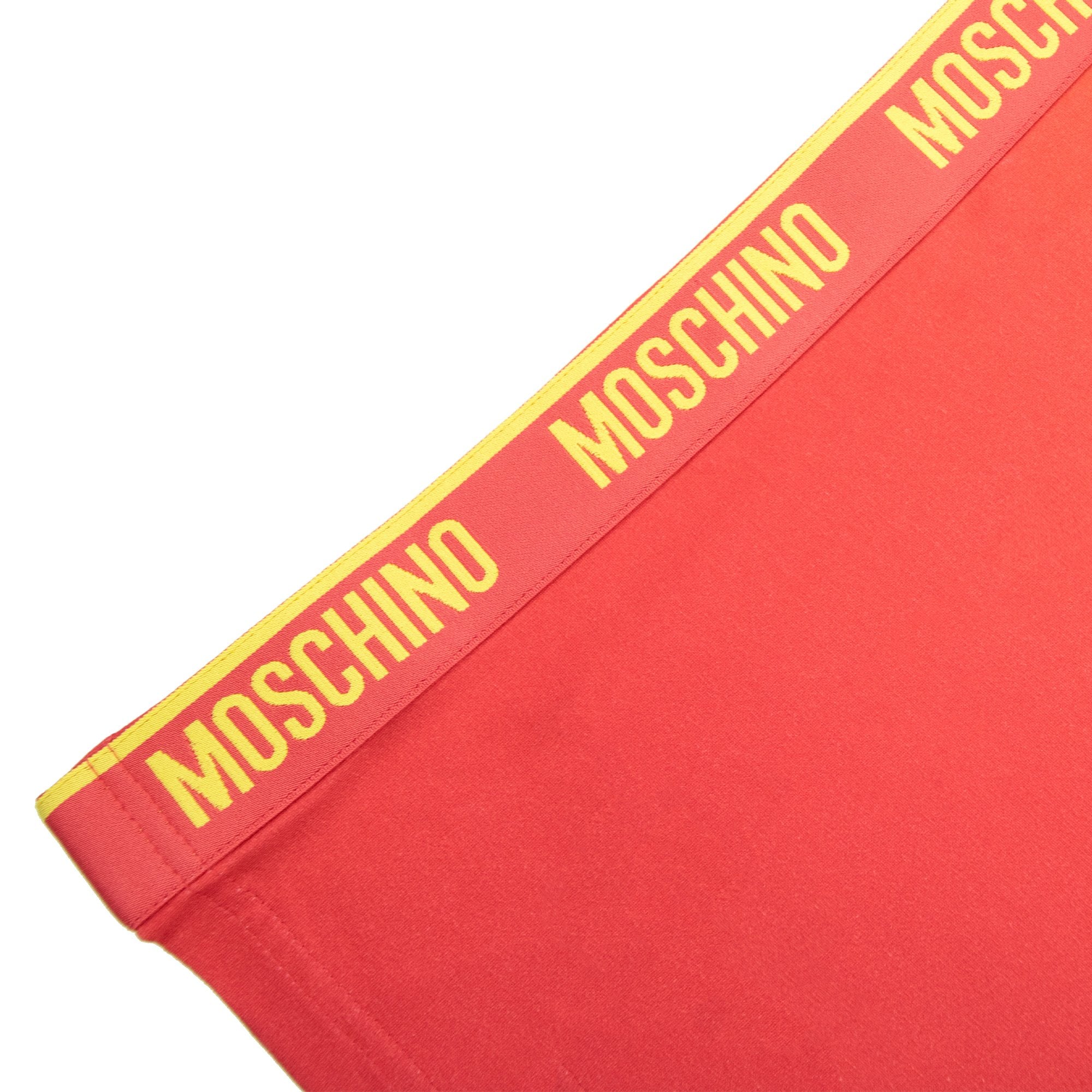 Moschino Underwear Logo Tape Lounge T Shirt Yellow/red