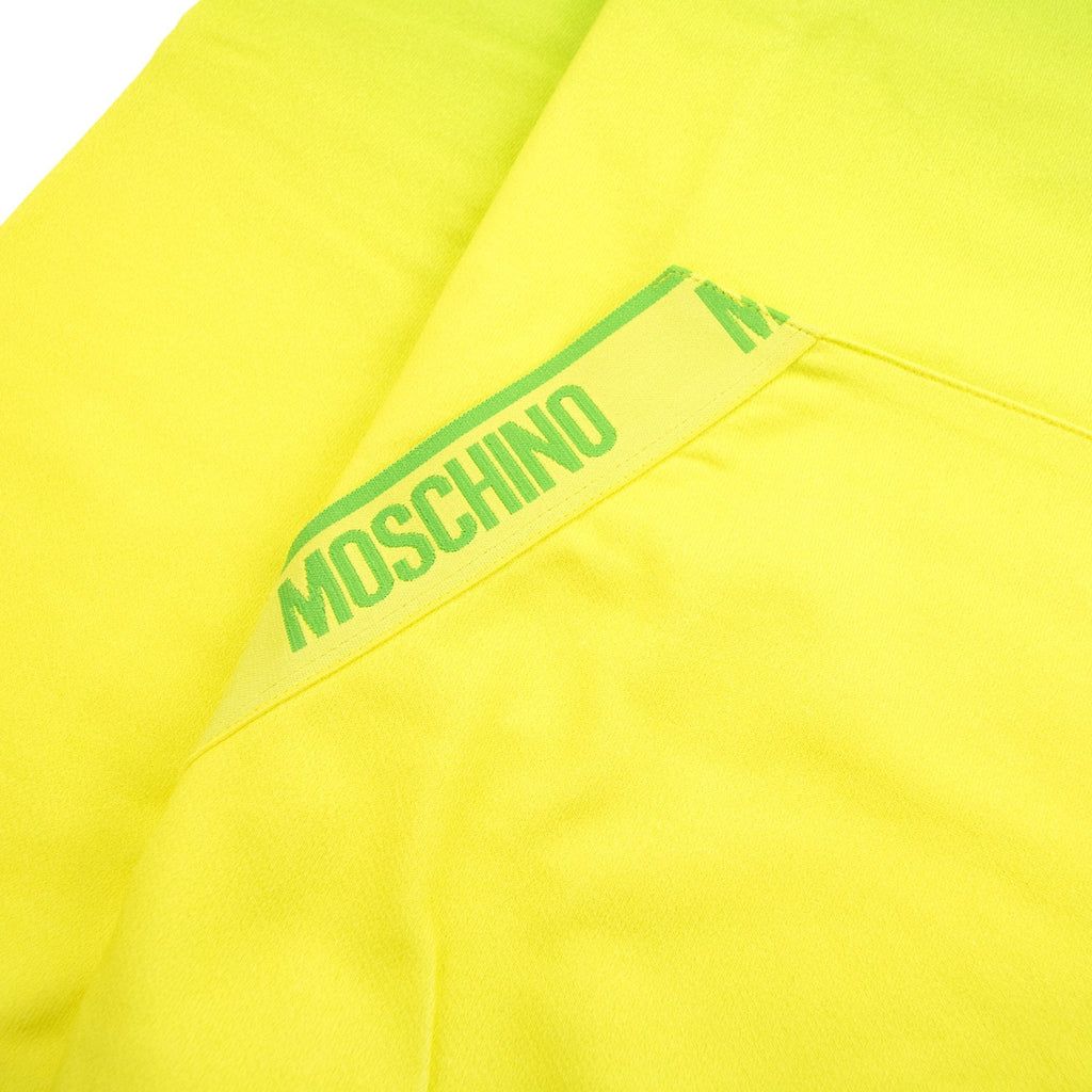 Moschino Underwear Pocket Tape Logo Sweatshirt Green/yellow