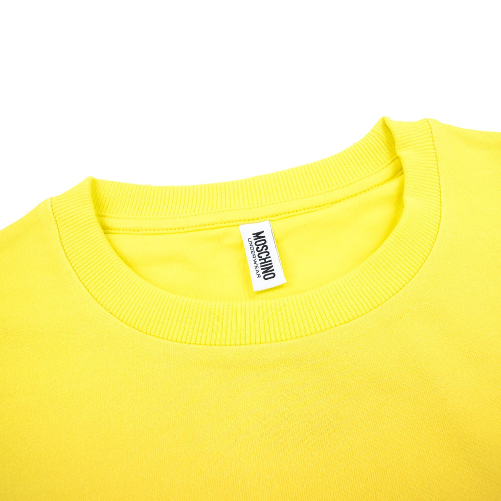 Moschino Underwear Pocket Tape Logo Sweatshirt Yellow/red