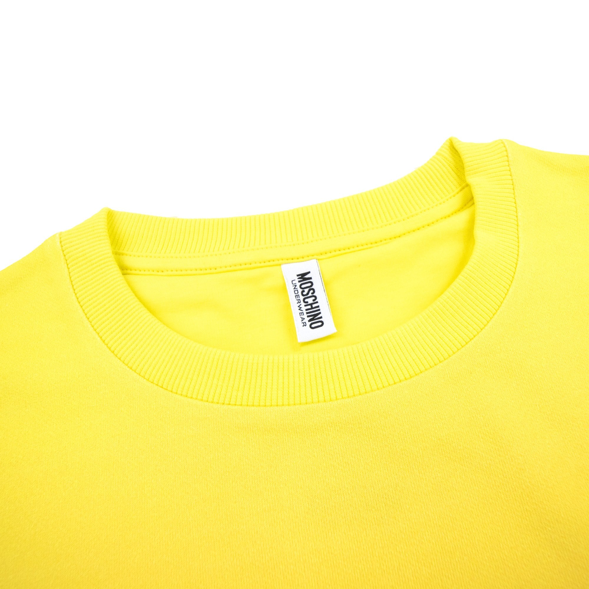 Moschino Underwear Pocket Tape Logo Sweatshirt Yellow/red