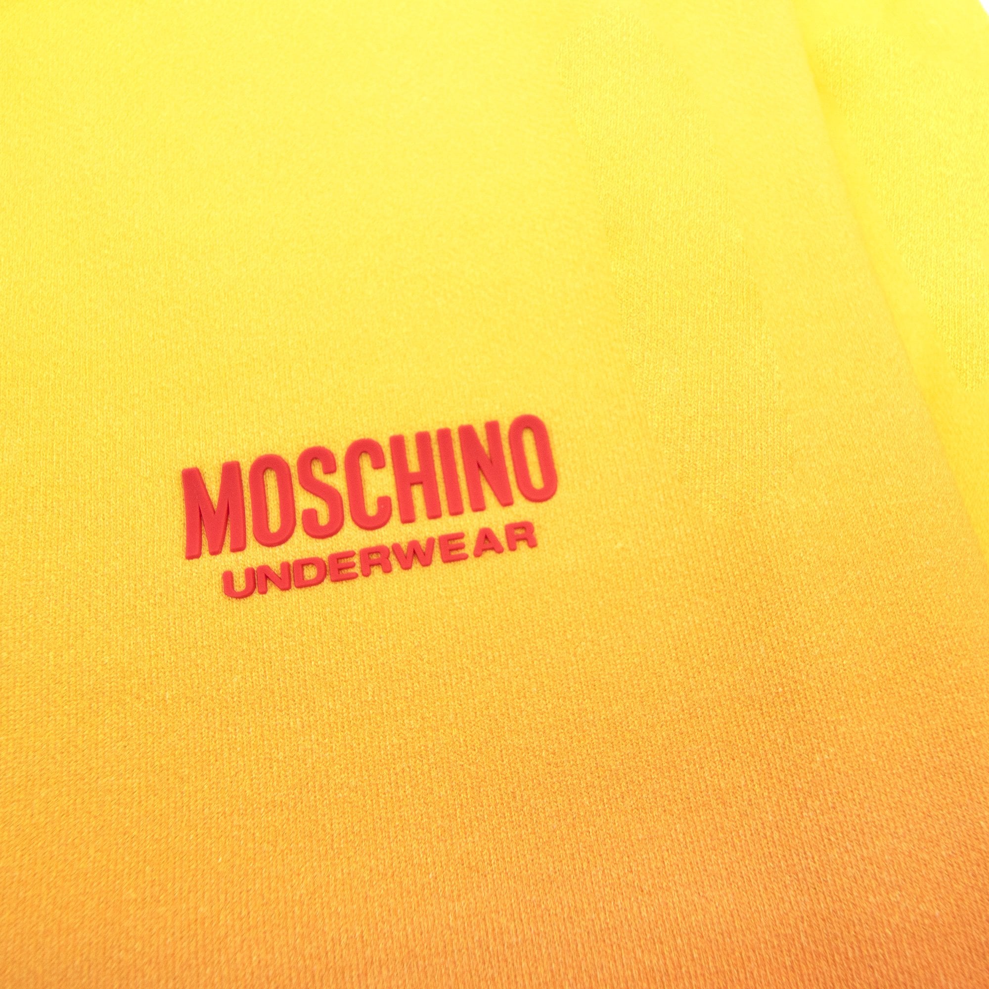 Moschino Underwear Pocket Tape Logo Sweatshirt Yellow/red