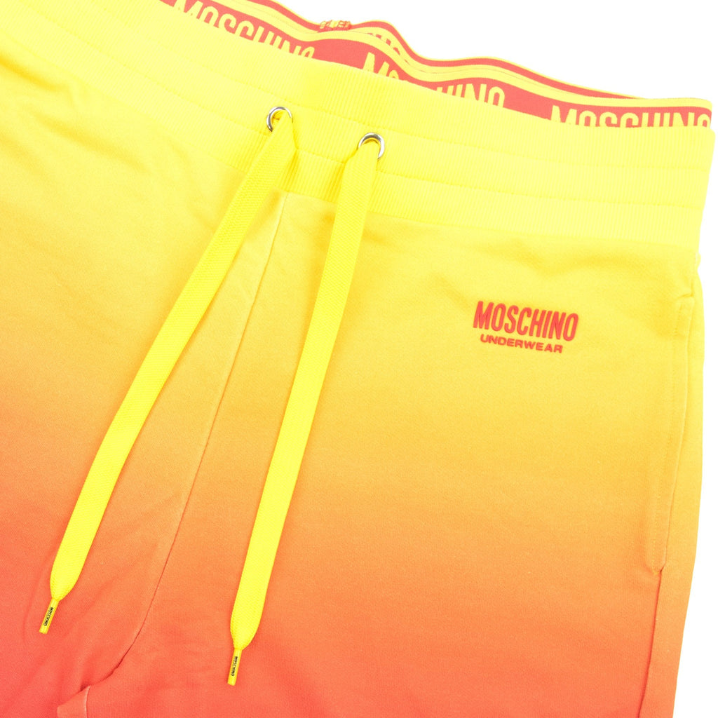 Moschino Underwear Waist Band Logo Bermuda Shorts Yellow/red