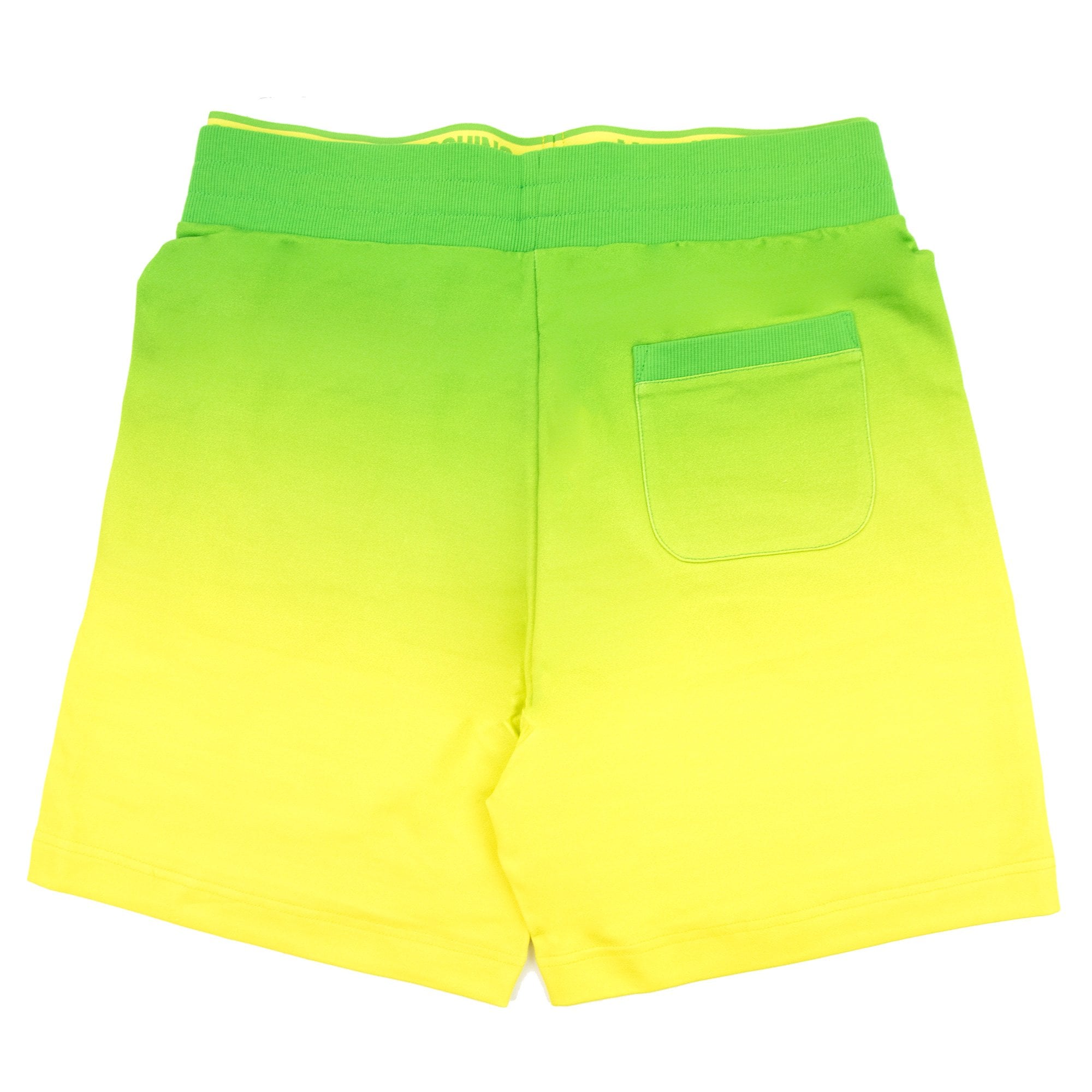 Moschino Underwear Waist Band Logo Bermuda Shorts Green/yellow
