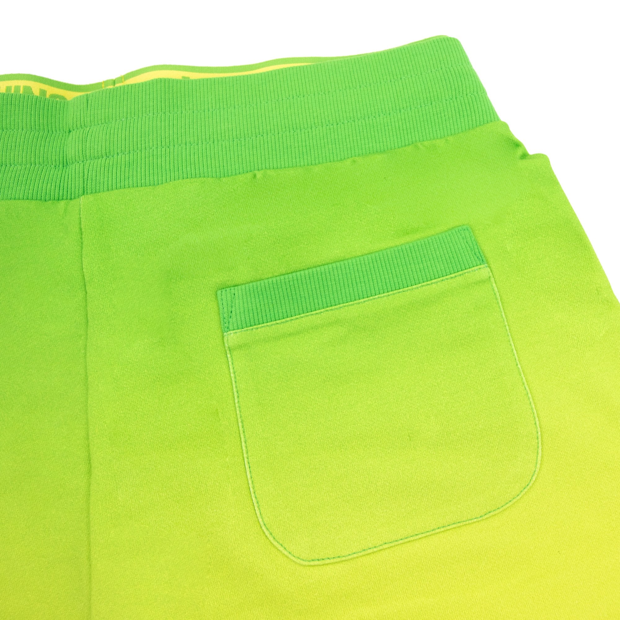 Moschino Underwear Waist Band Logo Bermuda Shorts Green/yellow