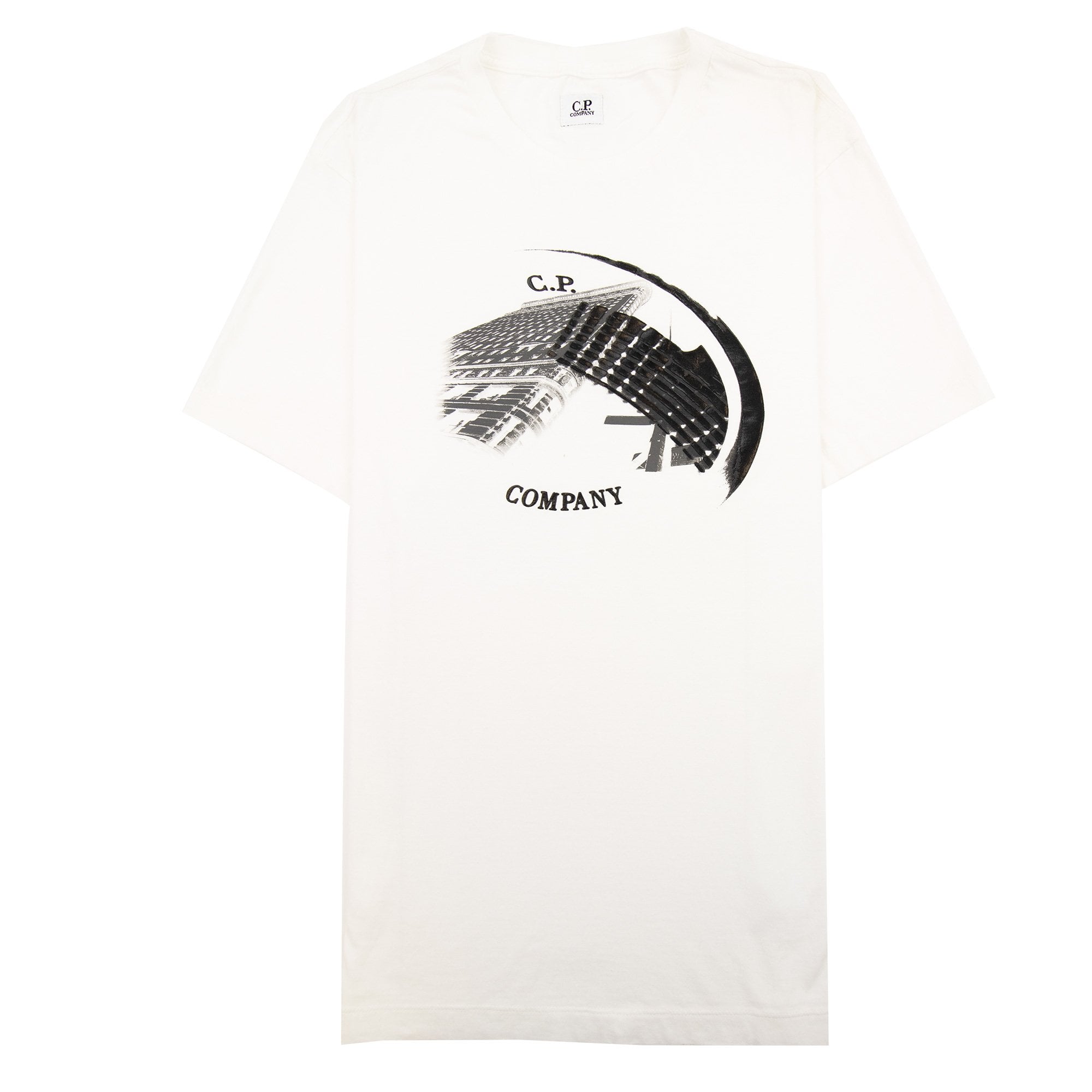 Cp Company Iron Logo Printed T Shirt White