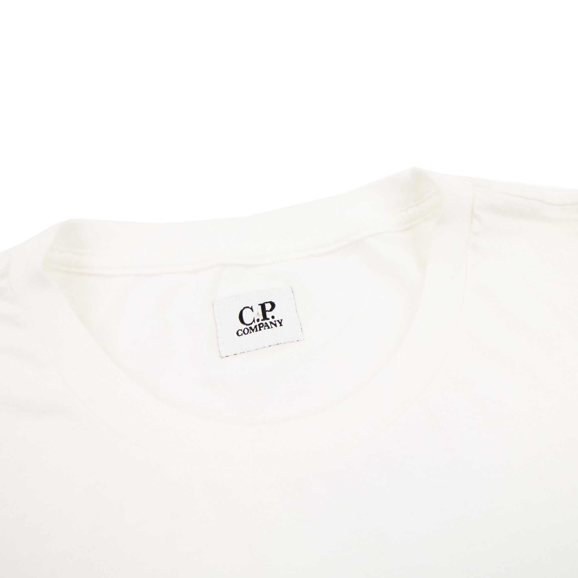 Cp Company Iron Logo Printed T Shirt White