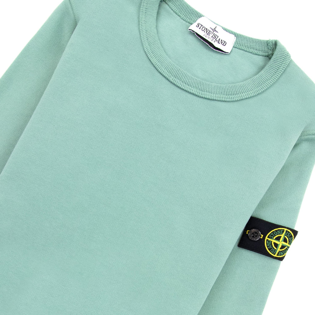 Stone Island Junior 61340 Sweatshirt Sage Green V0055