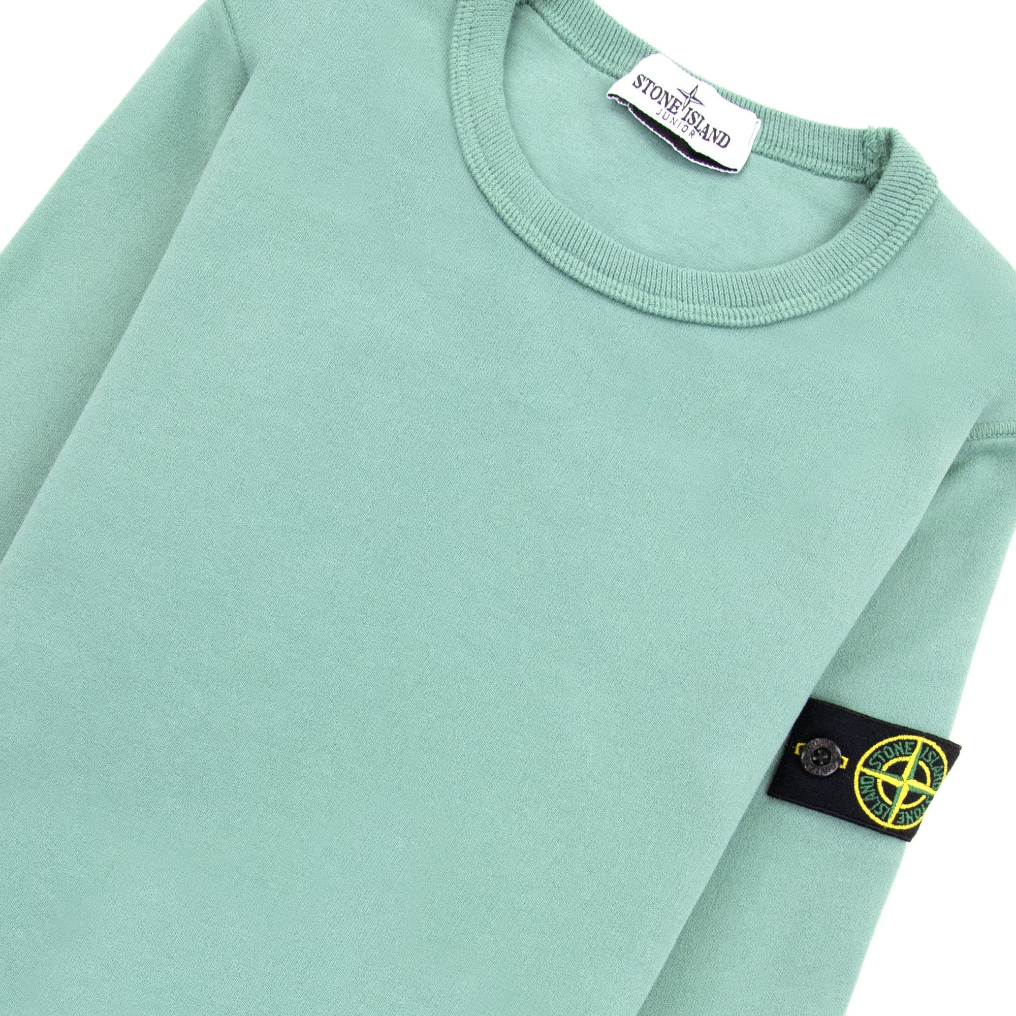 Stone Island Junior 61340 Sweatshirt Sage Green V0055