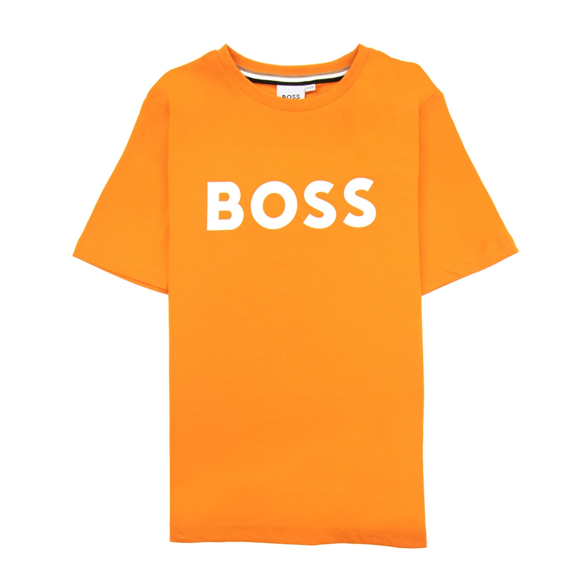 Hugo Boss Kids Logo Printed T Shirt Orange 401