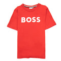 Hugo Boss Kids Logo Printed T Shirt Red 991