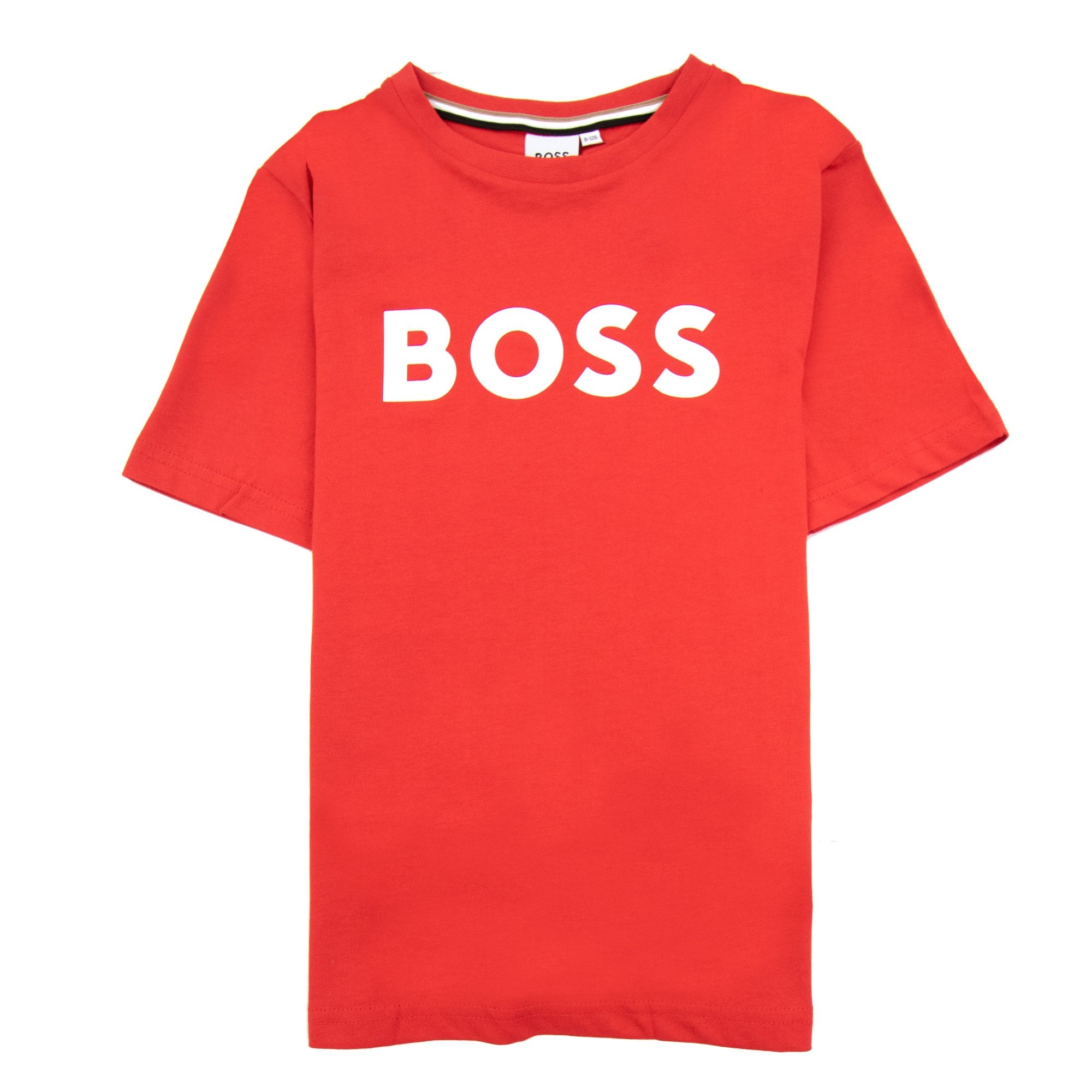 Hugo Boss Kids Logo Printed T Shirt Red 991