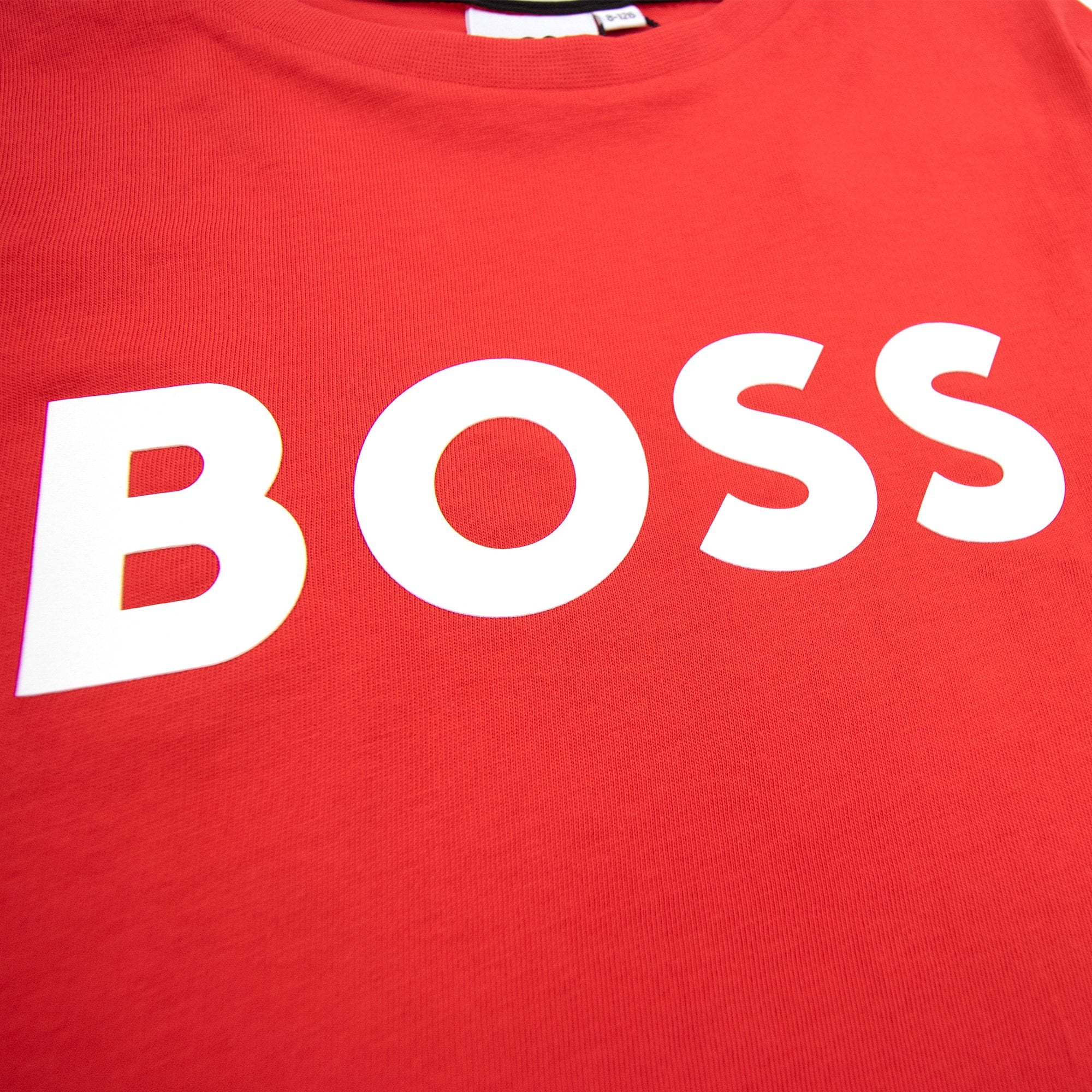 Hugo Boss Kids Logo Printed T Shirt Red 991